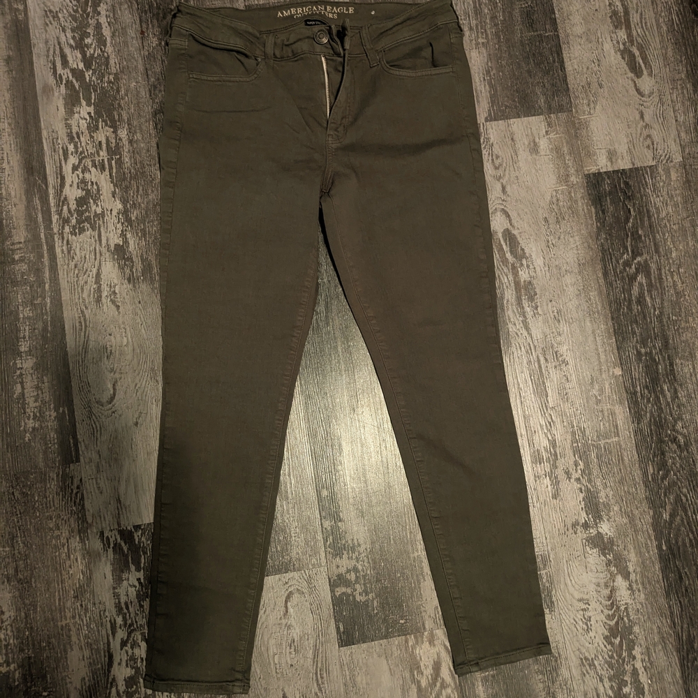 American Eagle Outfitters Green Skinny Jeans